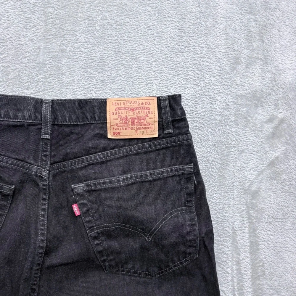 Vintage Y2K Levi's 505 Straight Leg‎ Jeans Mens 40x32 Black Regular Fit Canada